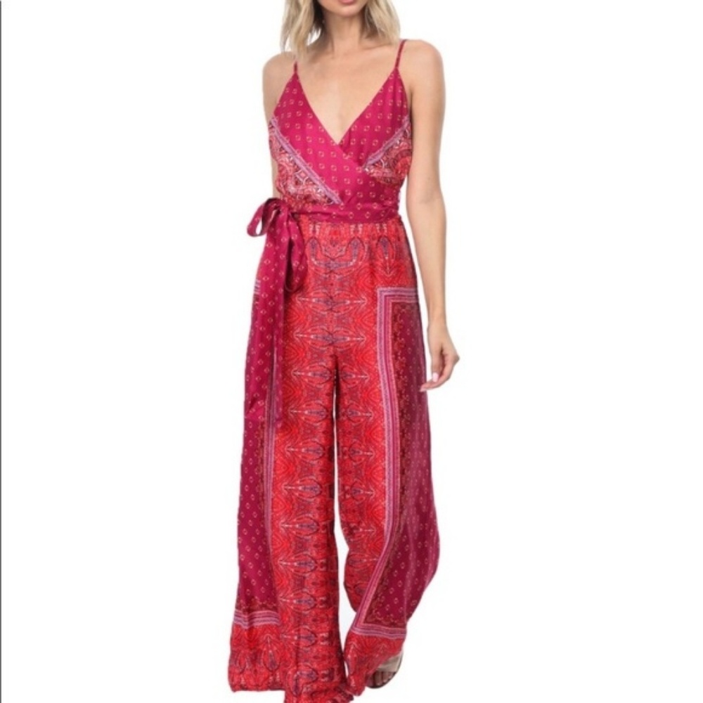 Free people silk jumpsuit 4 small NWOT